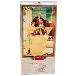 1934 Coca-cola paper calendar
