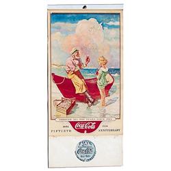 1936 Coca-cola paper calendar