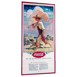 1937 Coca-cola paper calendar