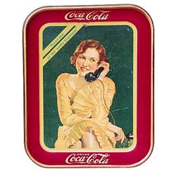 1930 Coca-cola tin serving tray