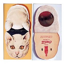 Coca-cola German made cat pkt.mirror