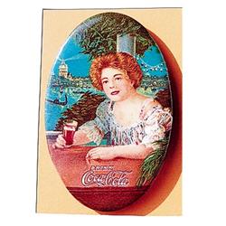 1909 Coca-cola celluloid pocket mirror