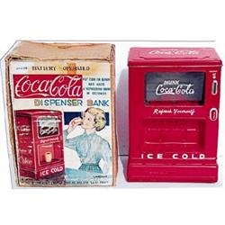 Linmar 1950’sCoca-cola tintoy bank box