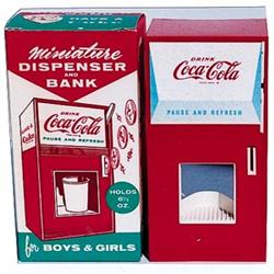 1960’s Coca-cola plastic toy min. bank