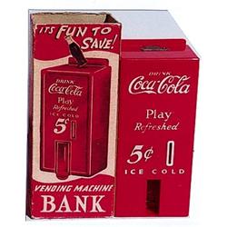 40-50’s plastic toy Coca-cola Marx bank
