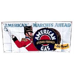 40-50’sGas N.Rockwell canvas banner