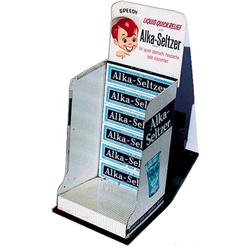 40-50’s Alka-Seltzer tin litho display