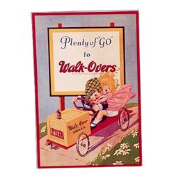 20-30’s Walk Over Shoes crdbrd poster