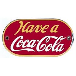 Can. 1940’s Coca-cola porc. door push