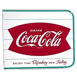 1963 Coca-cola tin flange sign