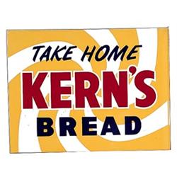 1950’s tin Kern’s Bread flange sign