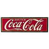 Image 1 : 30’s embossed tin Coca-cola strip sign