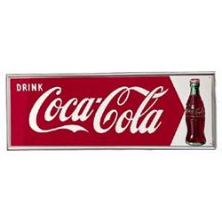 1950’s Coca-cola tin kick plate sign