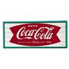 Image 1 : 1962 Coca-cola tin kickplate sign