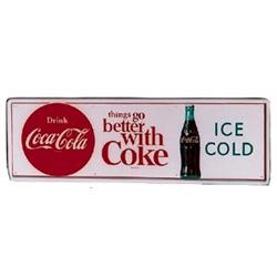 1963 Coca-cola tin sign
