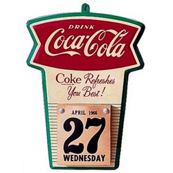 1960’s Coca-cola tin calendar holder si