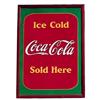 Image 1 : 1938 emboss tin Coca-cola sidewalk sign