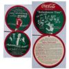 Image 1 : Coca-cola light cardboard fan pull sign