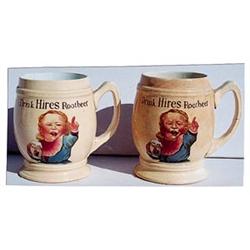 1900-10 Hires Root Beer German mugs