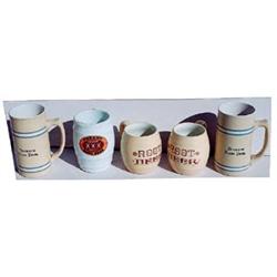 5 assorted Root Beer mugs