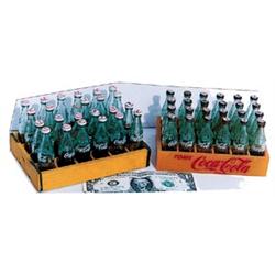 2 miniature Coca-cola cases with bottle