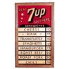 Image 1 : 1930’s-40’s 7-Up glass menu board