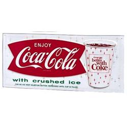 60’s Coca-cola plstc menu sign cup