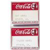 Image 1 : 2 1939 Coca-cola bottlers conf. badges