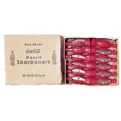 Coca-cola bottle pencil sharpeners, 1dz