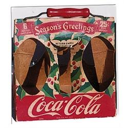 30’s Coca-cola crdbrd carrier wd handle