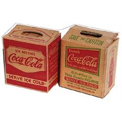 2 Coca-cola crdbrd carriers 20-30’s