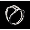 Image 4 : 0.31 ctw Diamond Ring - 14KT White Gold