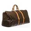 Image 2 : Louis Vuitton Monogram Canvas Leather Keepall 50 cm Duffle Bag Luggage