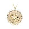 Image 1 : 1.07 ctw Diamond And Ruby Pendant - 14KT Yellow Gold