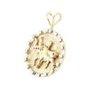 Image 2 : 1.07 ctw Diamond And Ruby Pendant - 14KT Yellow Gold