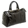 Image 5 : Chanel Black Patent Leather Vintage CC Small Duffel Bag
