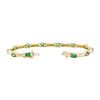 Image 3 : 2.50 ctw Emerald Bracelet - 14KT Yellow Gold