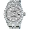 Image 2 : Rolex Ladies Stainless Steel Quickset Slate Grey Diamond Lugs Datejust Wristwatc