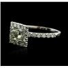 Image 1 : 14KT White Gold 1.31 ctw Diamond Ring