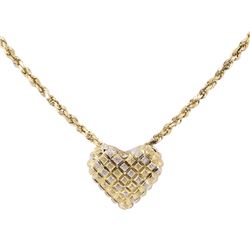 Heart Shaped Pendant with Chain - 14KT Yellow Gold