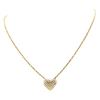 Image 2 : Heart Shaped Pendant with Chain - 14KT Yellow Gold