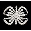 Image 2 : 0.88 ctw Diamond Ring - 14KT White Gold