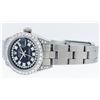 Image 7 : Rolex Ladies SS 26MM Black Diamond Lugs Oyster Quickset Datejust Wristwatch With