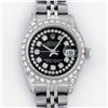 Image 1 : Rolex Ladies Stainless Steel 26MM Black Diamond Lugs Datejust Wristwatch
