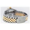 Image 8 : Rolex Mens 2 Tone 14K Black Diamond & Sapphire 36MM Datejust Wristwatch