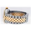Image 9 : Rolex Mens 2 Tone 14K Black Diamond & Sapphire 36MM Datejust Wristwatch