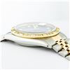 Image 8 : Rolex Mens 2 Tone 14K Blue Vignette Pyramid Diamond Datejust Wristwatch