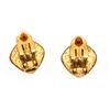 Image 2 : Chanel Gold CC Square Vintage Clip On Earrings 97A