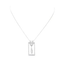 1.00 ctw Diamond Pendant And Chain - 14KT White Gold