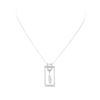 1.00 ctw Diamond Pendant And Chain - 14KT White Gold